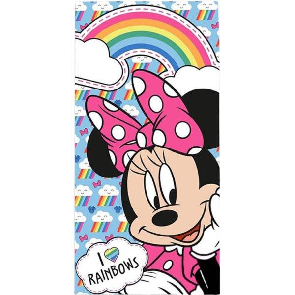 Minnie egér Rainbows fürdőlepedő, törölköző 70x140cm