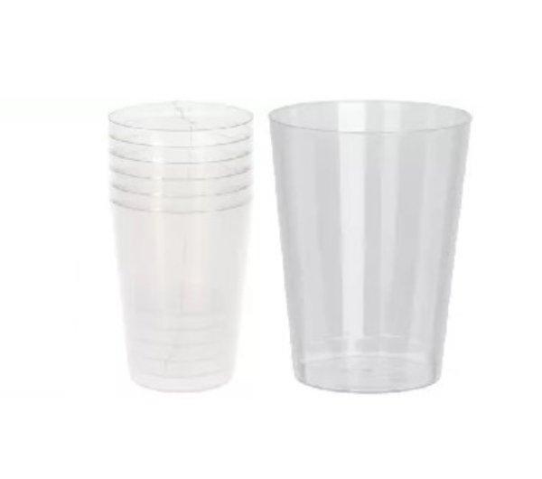6 db 280 ml-es többször használható műanyag pohár Excellent Houseware