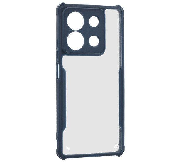Szilikon telefonvédő (ütésállóság, légpárnás sarok, akril hátlap,
kameravédő) SÖTÉTKÉK Xiaomi Redmi Note 13 5G