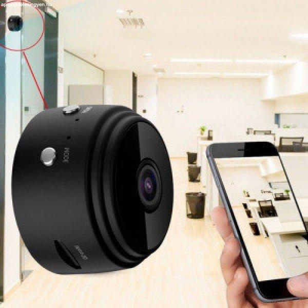 Mini éjjellátó biztonsági kémkamera + állvány / WiFi + Cloud + SD