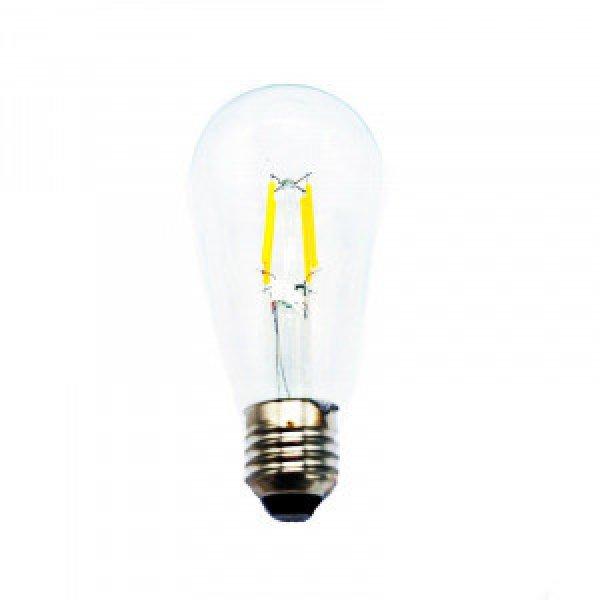 Edison izzó, filament LED retró izzó, fényforrás, 4W, 2700K melegfehér