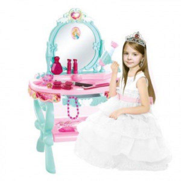 Játék fésülködő asztal, kék-rózsaszín