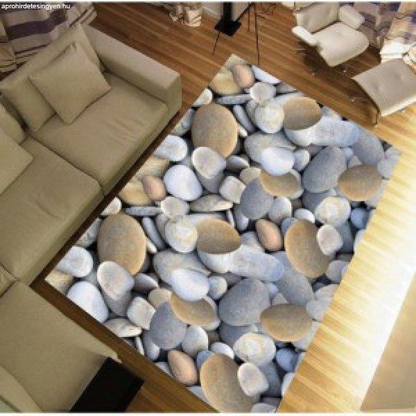 BESS szőnyeg, 100% poliészter, kő mintás, 80x200 cm 