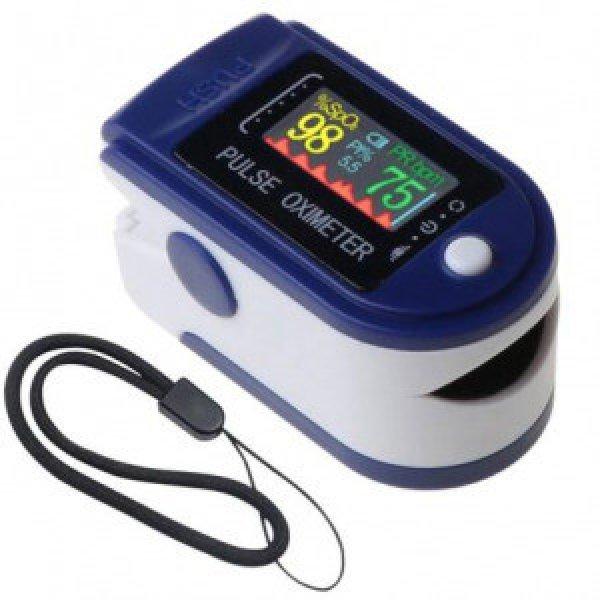 Hordozható digitális pulzoximéter, véroxigénmérő, pulzusmérő