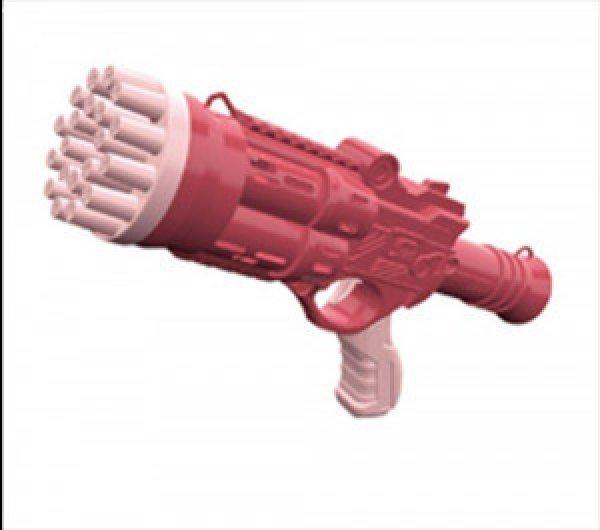 Buborékfújó pisztoly 24 lyukú, piros - MS-928