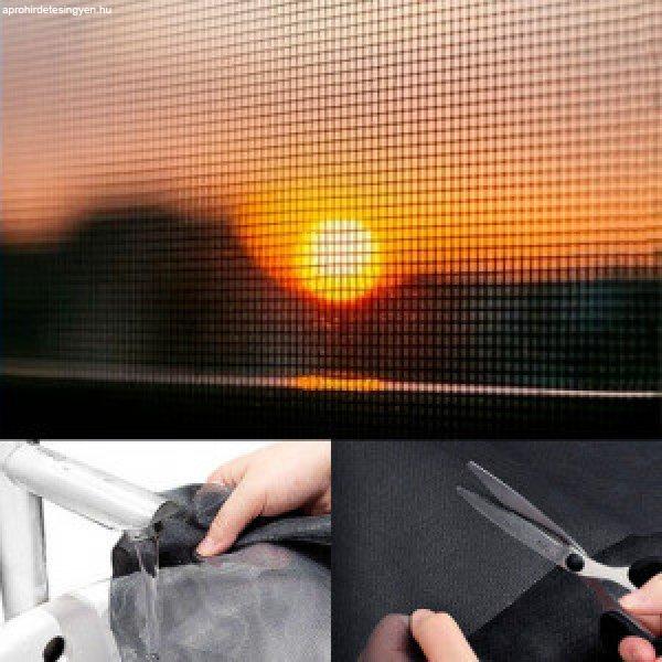 Tépőzáras szúnyogháló ablakra / 150 × 250 cm - fekete