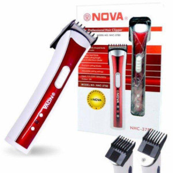 Nova akkumulátoros haj és szakállvágó NHC-3780 piros színben