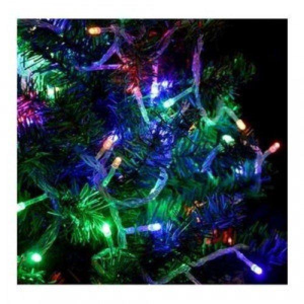 240LED karácsonyfa izzósor, fényfüzér, 15m, színes