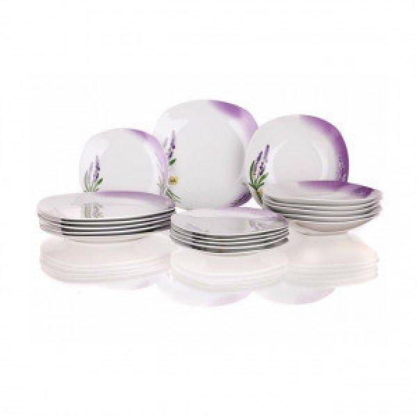 Kerámia tányér szett Lavender, 18 DB 60L0118D