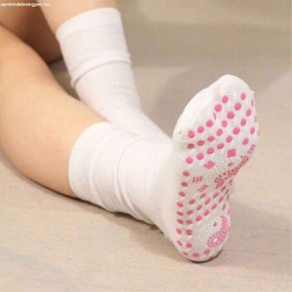 Önmelegítő fehér zokni egy pár