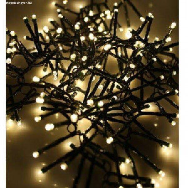 240LED karácsonyfa izzósor, fényfüzér, 15m, meleg fehér