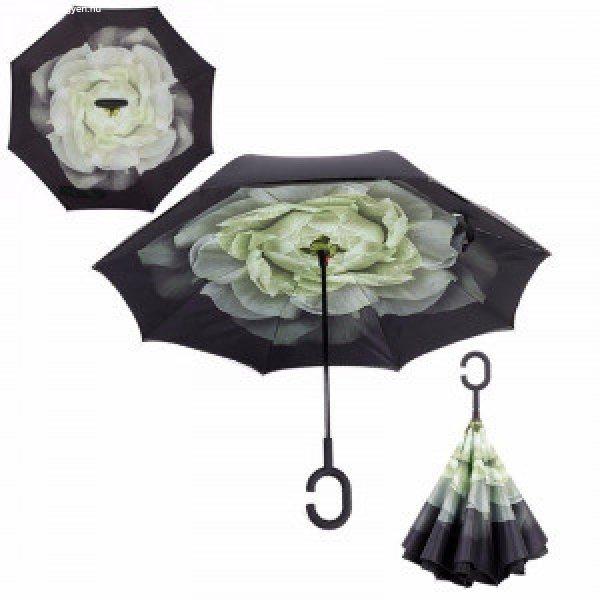 Fordított esernyő mintával virág minta