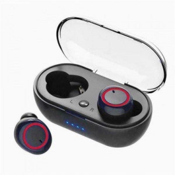TWS w12 vezeték nélküli fülhallgató - piros