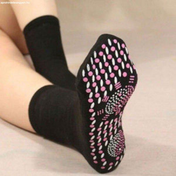 Önmelegítő fekete zokni egy pár