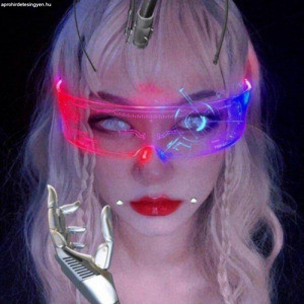 Robo party RGB LED szemüveg