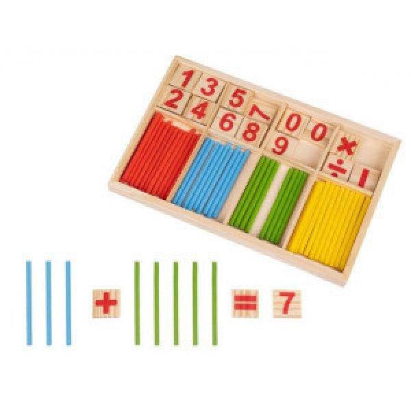 Matematikai Montessori játék-gyerek matematikai fejlesztő játék, fából
