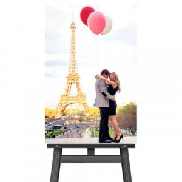 Eiffel torony - Festmény készítő készlet: ecsetek/festékek/vászon