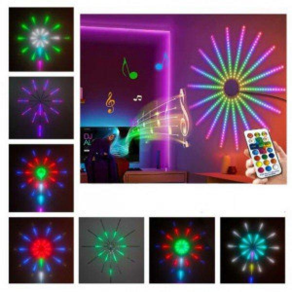 LED tűzijáték - RGB LED szalag távirányítóval és telefonos vezérléssel