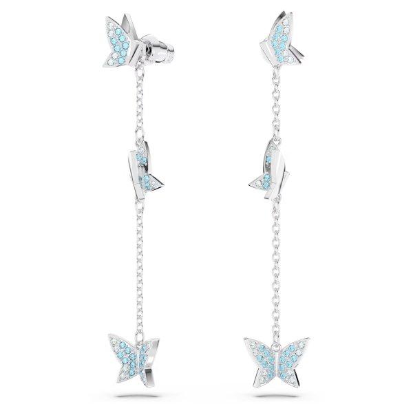 Swarovski Játékos pillangó fülbevaló 2 az 1-ben
kristályokkal Lilia 5662182