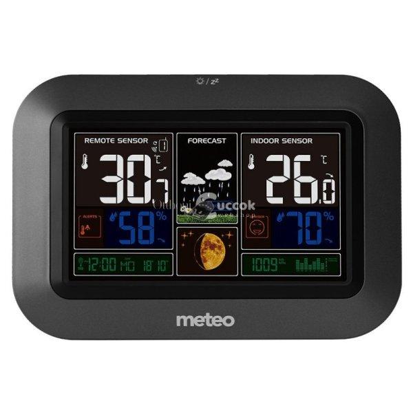 Időjárásállomás METEO SP80T - időjárás előrejelzés, hőmérséklet,
páratartalom, szélsebesség, esőmennyiség mérés.
