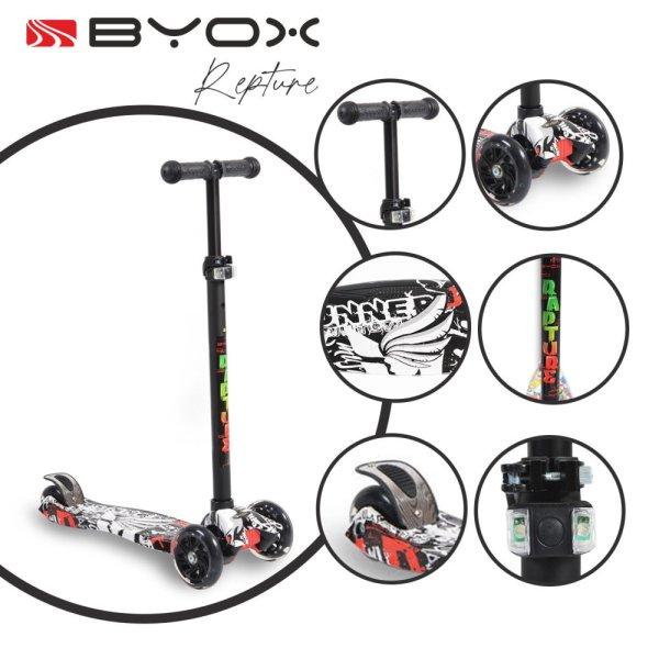 Byox Rapture 3 kerekű roller - Fekete
