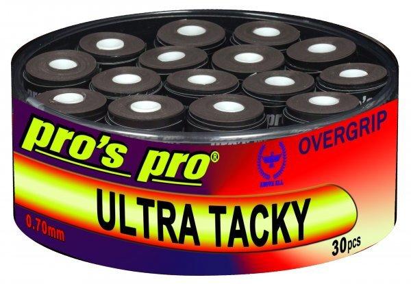 Pro's Pro Ultra Tacky fedőgrip 30 db, fekete