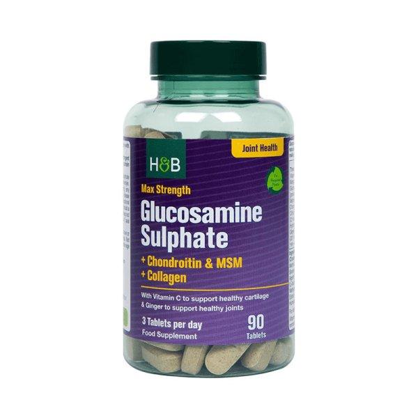 H&B glükozamin+kondroitin tabletta 90 db