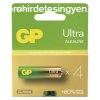 GP Ultra G-TECH alkli AA ceruza elem LR6,15AU,BL/4 B02214