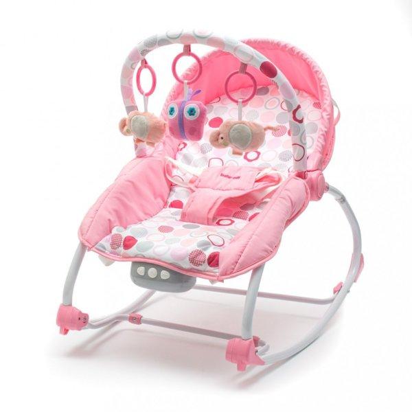 Multifunkcionális baba hinta pihenõszék Baby Mix rózsaszín-fehér