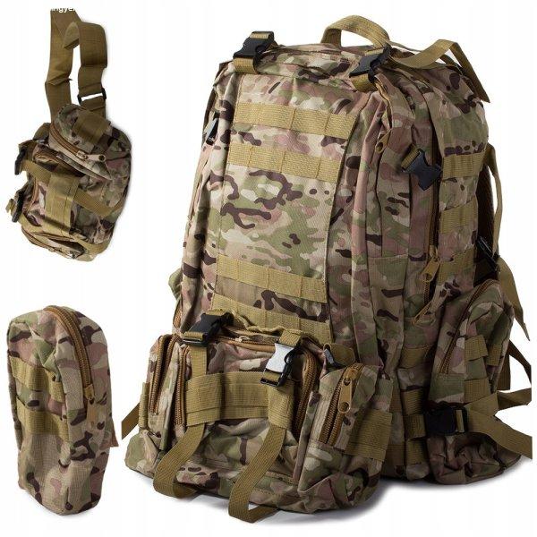 Taktikai hátizsák - 45l - zöld