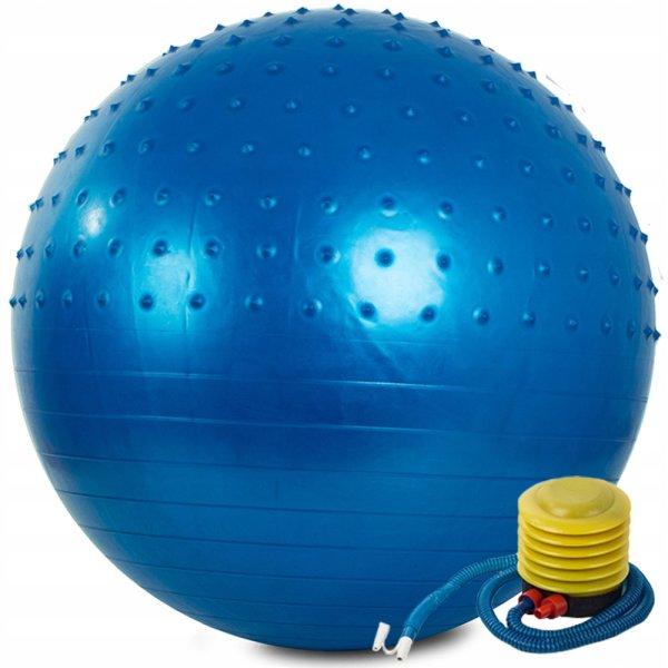 Gimnasztikai labda pumpával - 65cm - kék