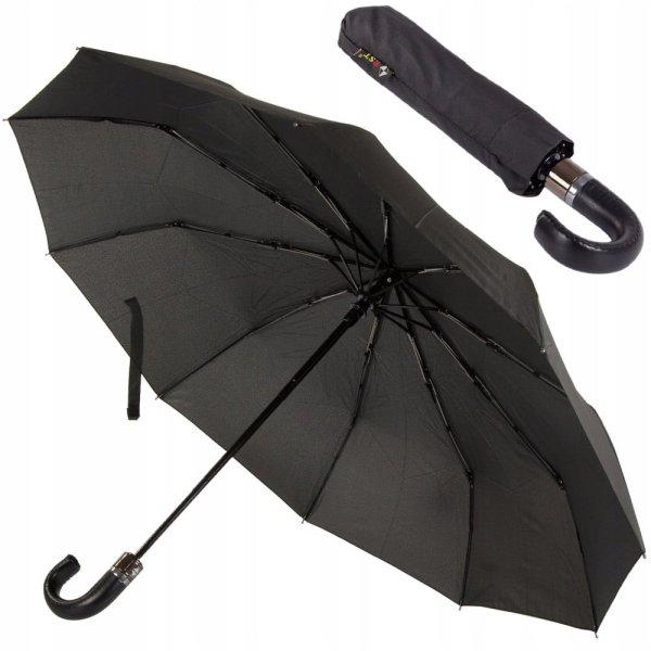 Összecsukható esernyő fekete - 100x64cm