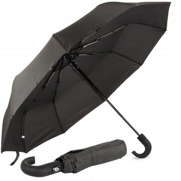 Összecsukható esernyő fekete - 100x62cm