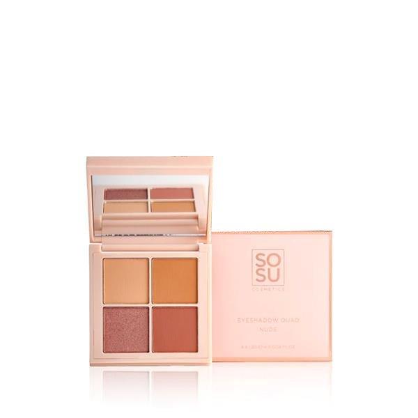 SOSU Cosmetics Szemhéjfesték paletta Nude (Eyeshadow Quad) 4,8 g