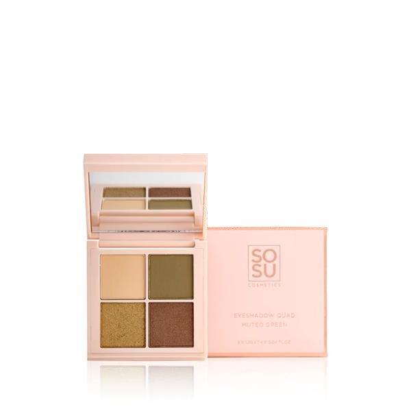 SOSU Cosmetics Szemhéjfesték paletta Green (Eyeshadow Quad) 4,8 g