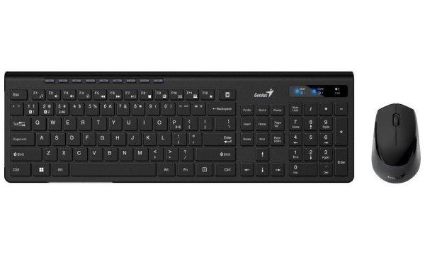 Genius SlimStar 8230 Wireless Bluetooth Keyboard Combo Black HU