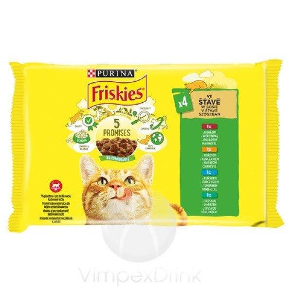 FRISKIES M-CS-T-T nedves macska 4x85g