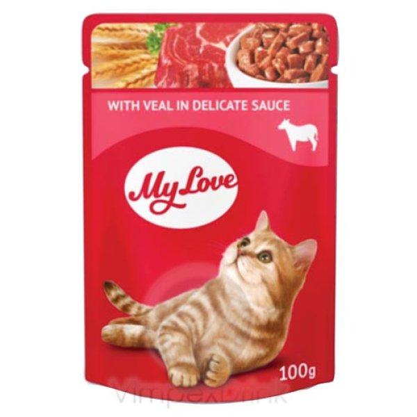 My Love alut.macskáknak borjúhús 100g