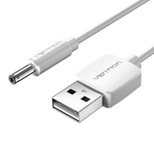 USB-3,5 mm-es hordócsatlakozó 5 V DC tápkábel 1 m-es szellőző CEXWF fehér