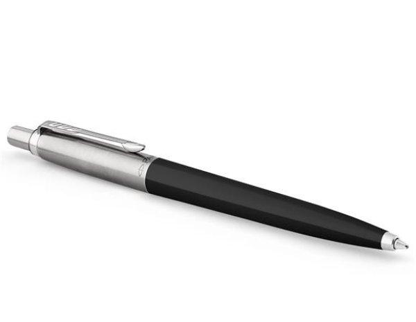 Golyóstoll, 0,7 mm, ezüst színű klip, fekete tolltest, PARKER "Royal
Jotter Originals", kék
