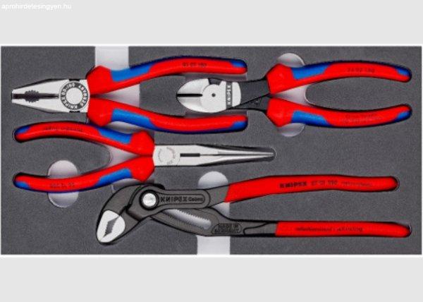 KNIPEX fogókészlet habosított anyagból készült betéttel 4 részes