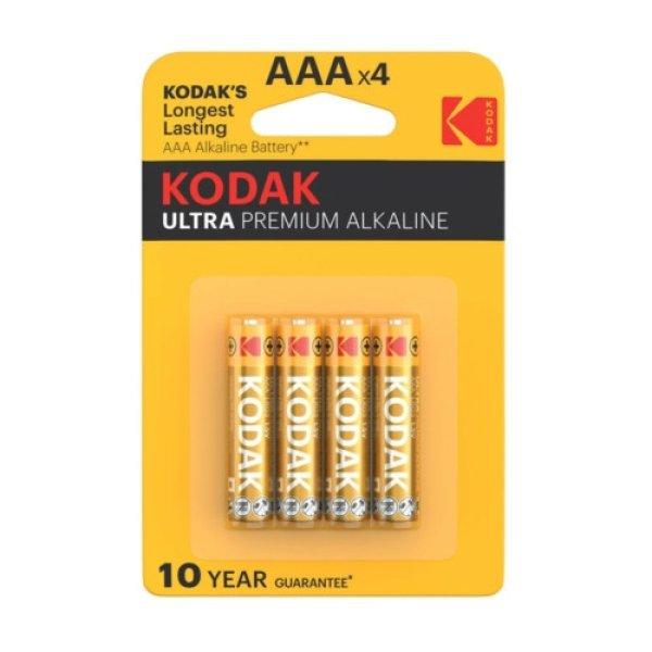 Kodak Ultra Premium Alkáli Tartós Mikro Elem AAA LR03 (1,5V) B4