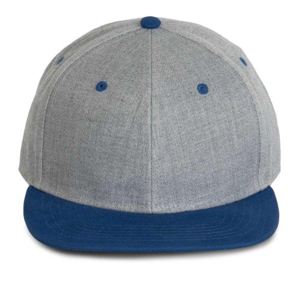 KP166 hip-hop stílusú snapback 6 paneles baseball sapka K-UP, Light Grey
Heather/Royal Blue-U