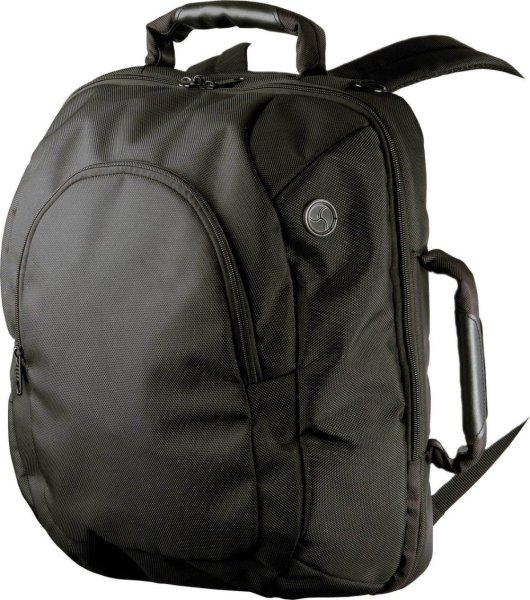 KI0903 hátizsákká alakítható laptop táska Kimood, Black-U