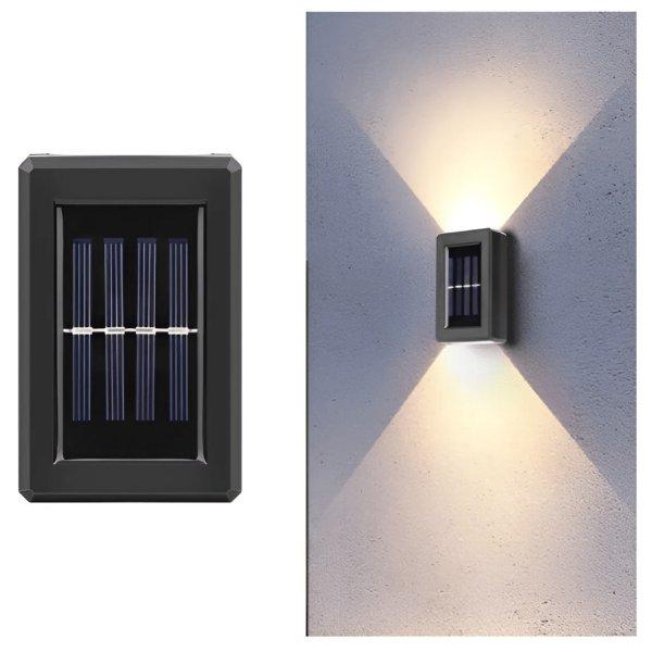 Mozgásérzékelős SOLAR napelemes fali lámpa - 1 db -
melegfehér (BBV)