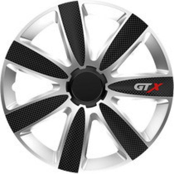 13" Gtx Carbon Black & Silver 13-As Dísztárcsa Garnitúra