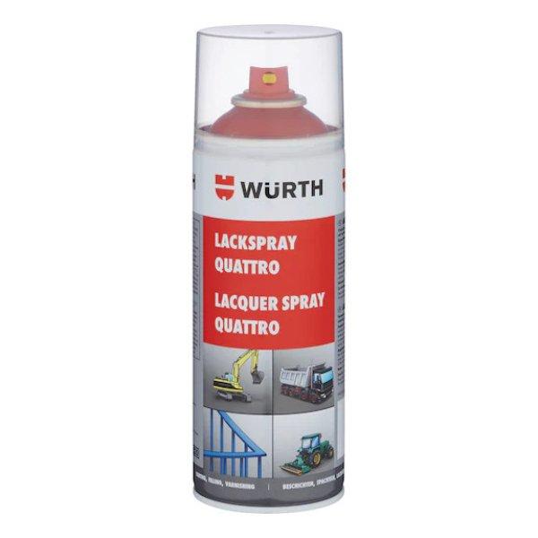 Würth Festékspray Quattro Tűzpiros Ral 3000 400Ml