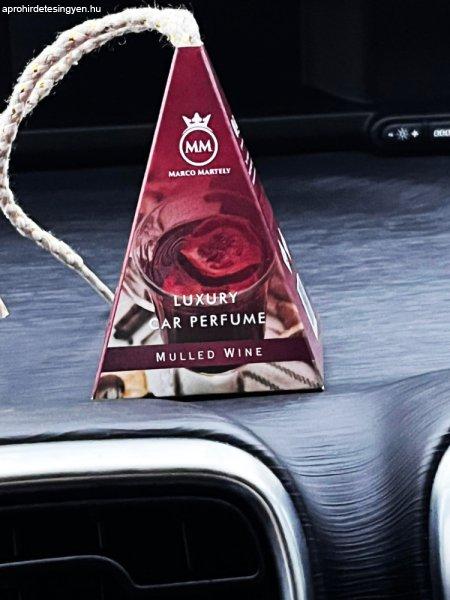 Mulled Wine - Karácsonyi autóparfüm gúla alakú csomagolással