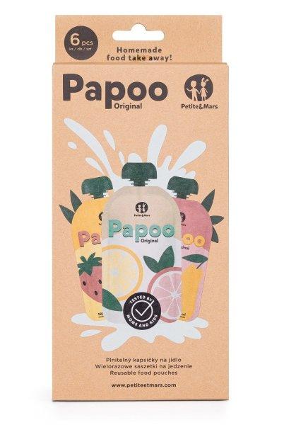 P&M Papoo Original tasak bébiételekhez, 6 db