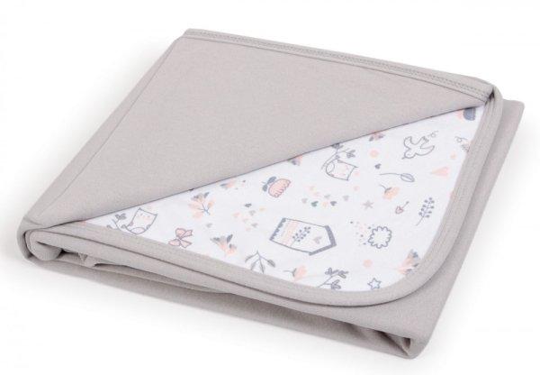 Ceba Baby pamut babapléd 90X100 cm - Light grey + Bird World